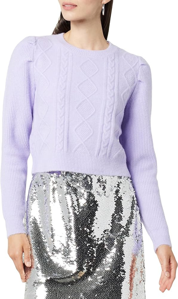 The Drop Women's Gloria Puff Sleeve Cable-Knit Sweater | Amazon (US)