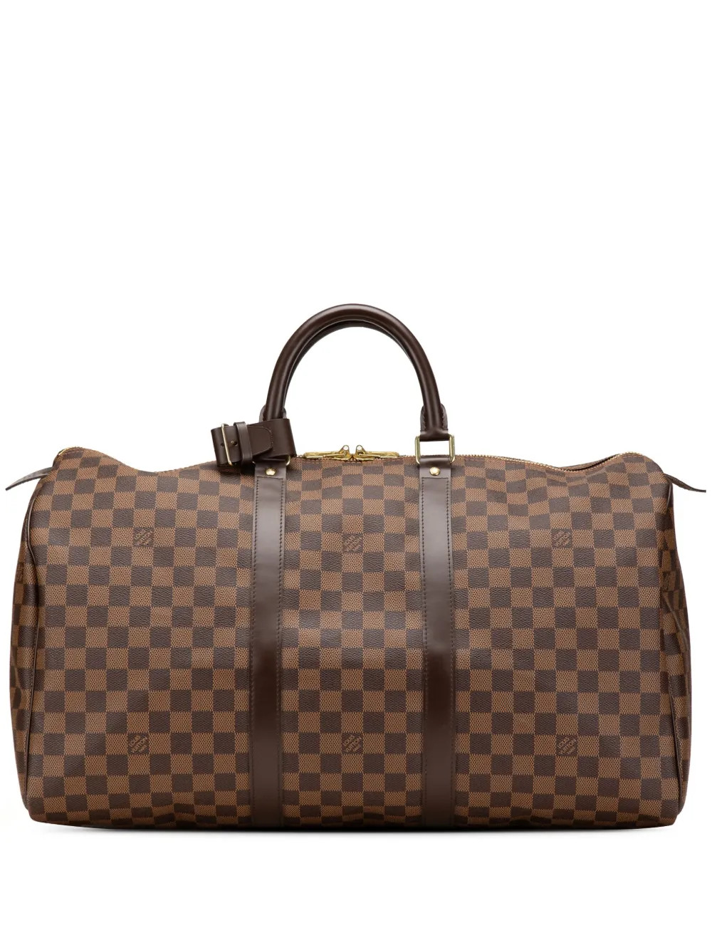 Louis Vuitton Pre-Owned 2011 Damier Ebene Keepall 50 Travel Bag | Brown | FARFETCH | Farfetch Global