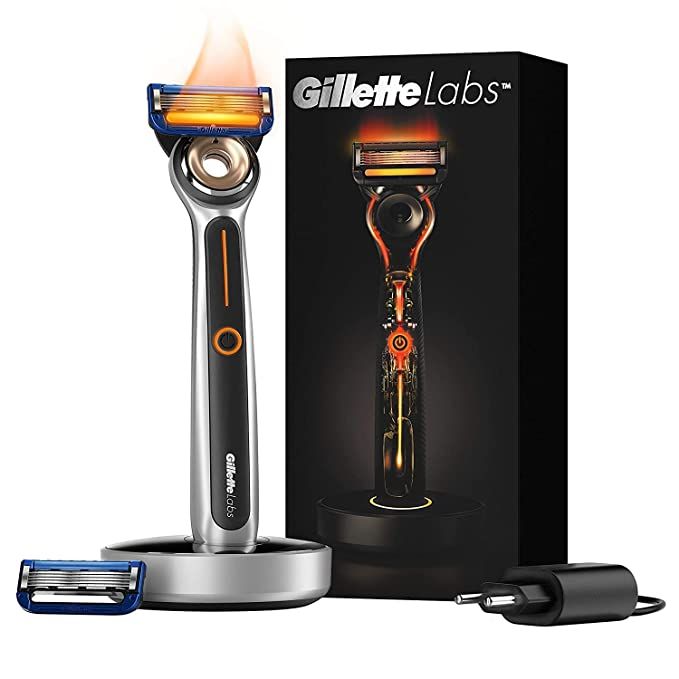 Gillette Heated Razor for Men, Starter Shave Kit by GilletteLabs, 1 Handle, 2 Razor Blade Refills... | Amazon (US)