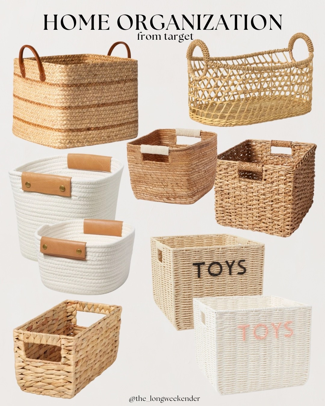 Home Organization finds from Target! We just installed built-ins in our living room so I ordered a few of these to use in our new cabinets! 

Wicker baskets, home design, organizer

#LTKSeasonal #LTKHome