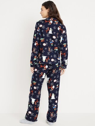 Flannel Pajama Set for Women | Old Navy (US)