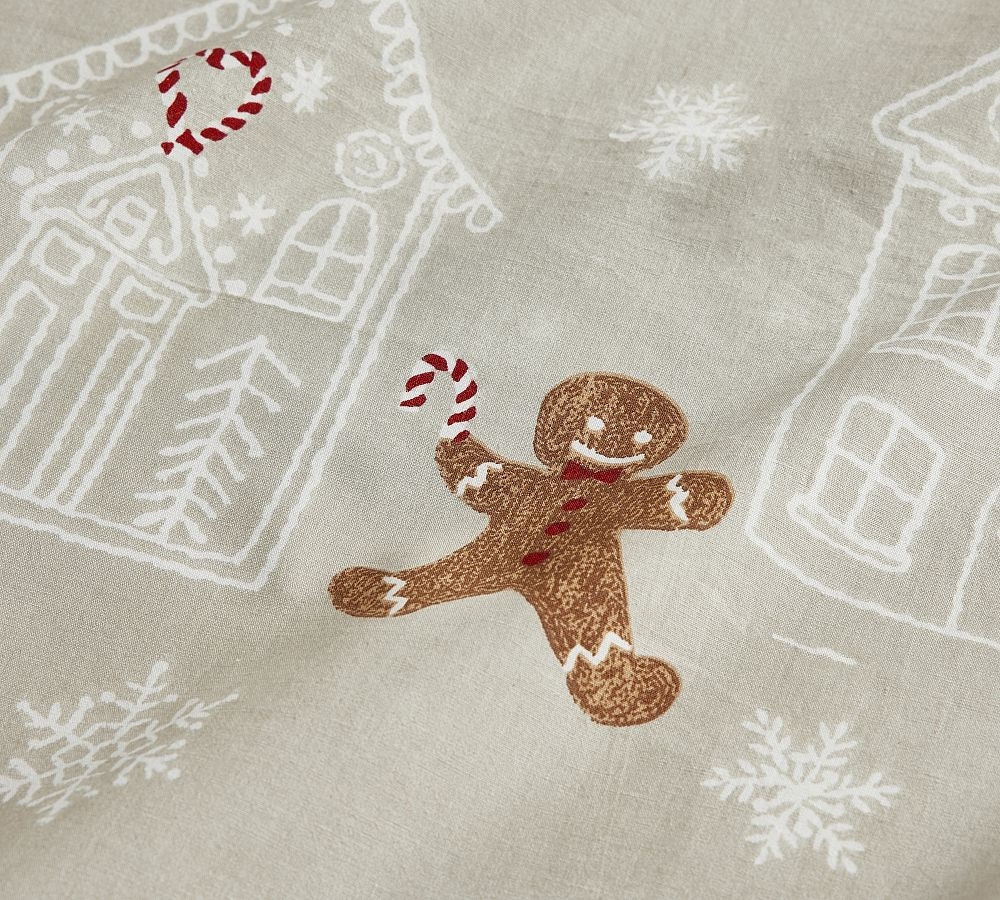Gingerbread Village Percale Sheet Set | Pottery Barn (US)