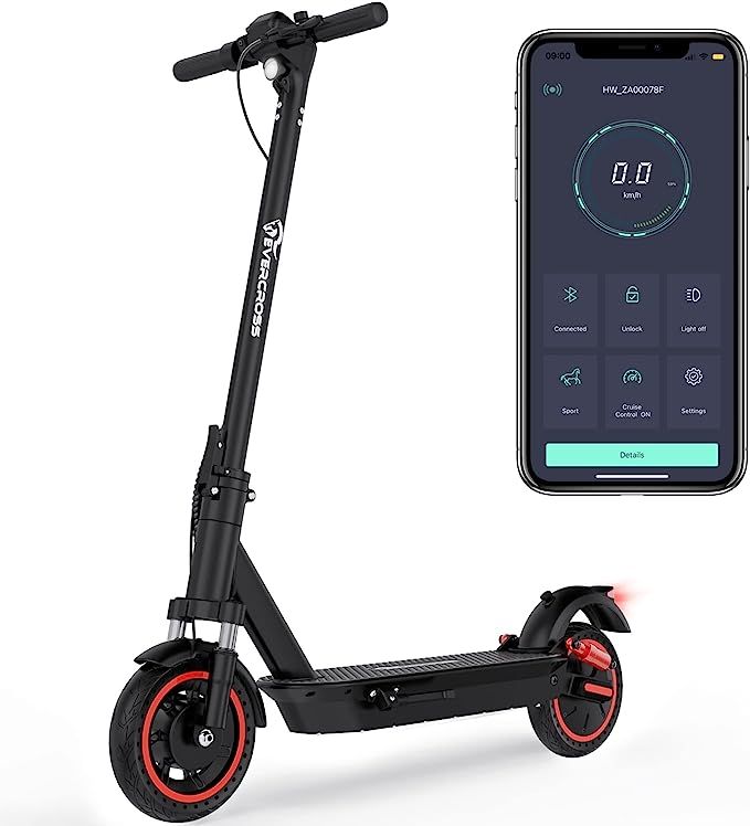 EVERCROSS EV10K MAX Electric Scooter for Adults, App-Enabled Electric Scooters with 10" Solid Tir... | Amazon (US)