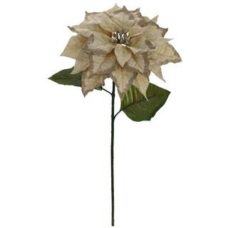 Light Gold Glitter Poinsettia Stem by Ashland® | Michaels Stores