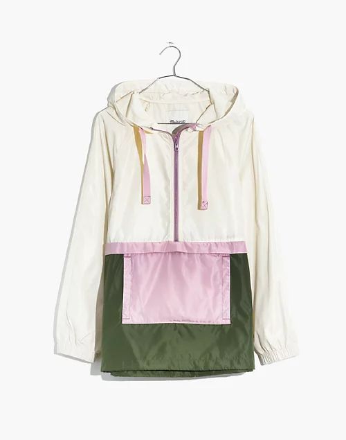 (Re)sourced Raincheck Packable Popover Raincoat in Colorblock | Madewell