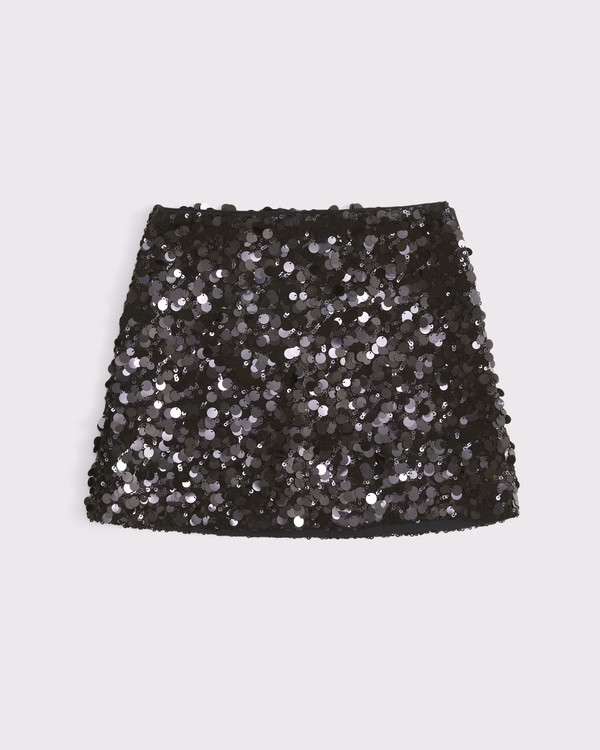 Sequin Mini Skort | Abercrombie & Fitch (US)