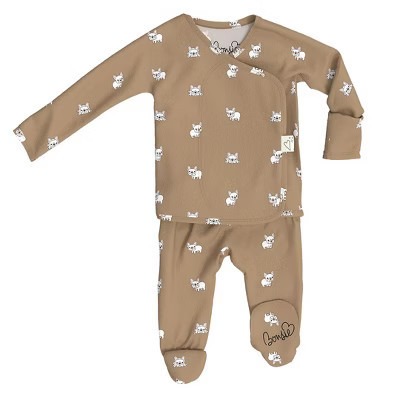 Bonsie Skin to Skin Babywear Footie - Frenchie 6-9 Months | Target