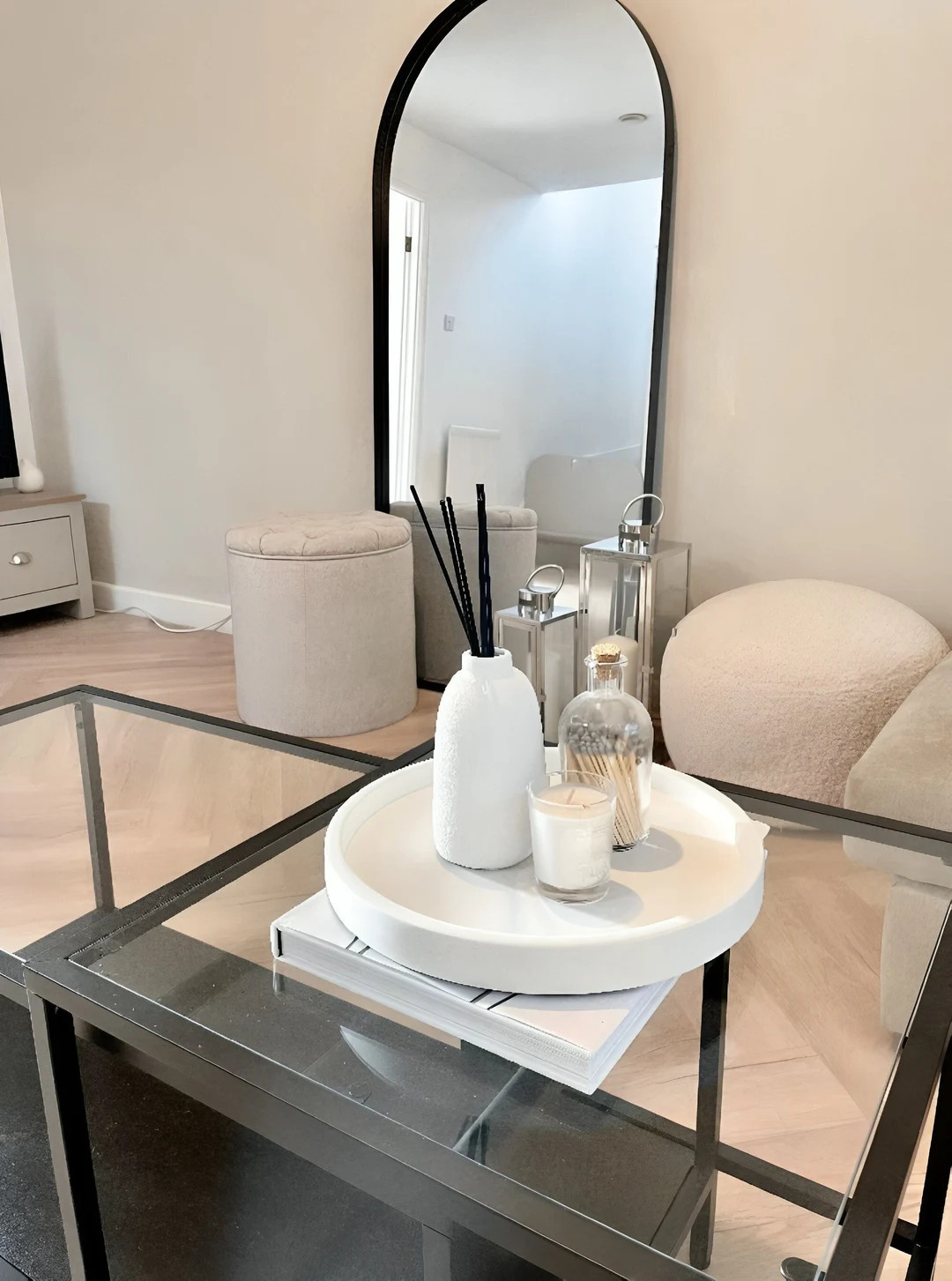 Large Concrete Round Tray | Decorative Display Tray - Etsy | Etsy (US)