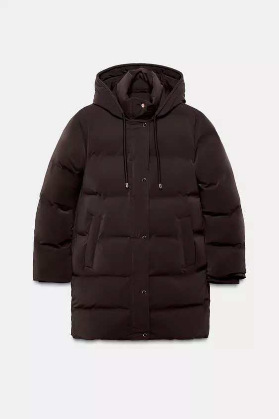 RUBBERISED WINDPROOF SEMI-LONG ANORAK | Zara US