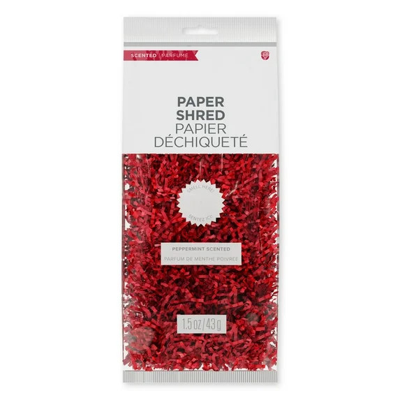 American Greetings Red Shredded and Scented Christmas Tissue Paper, Peppermint (1.5 oz) | Walmart (US)