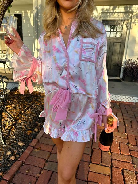 The cutest pjs 

Satin pajamas would be a perfect birthday or Christmas gift! Wearing a XS/S 

#LTKparties #LTKGiftGuide #LTKstyletip