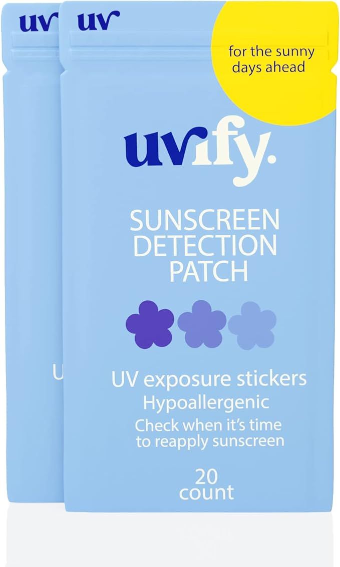 UV Stickers for Sunscreen | 40 Count UV Detection Stickers | Know When to re-Apply Sunscreen | UV... | Amazon (US)
