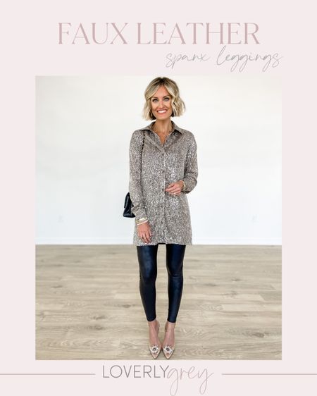 The perfect holiday look 👏 wearing an XXS in the tunic and S in the leggings! Use code: BRITTANYXSPANX for 10% off! 

Loverly Grey, holiday outfit idea 

#LTKSeasonal #LTKsalealert #LTKHoliday