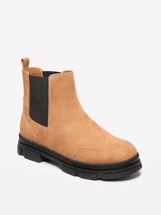 Faux-Suede Chelsea Boots for Girls | Old Navy (US)