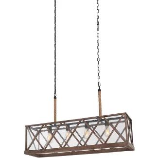 Generation Lighting Lumiere' 4 light Dark Weathered Oak / Oil Rubbed Bronze Chandelier F2957/4DWO... | Target