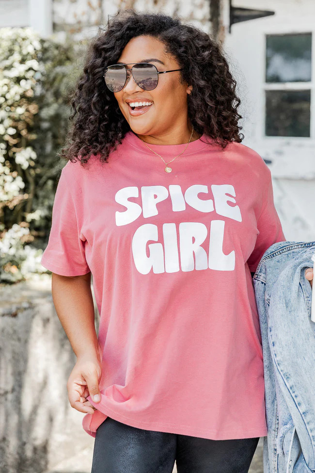 Spice Girl Brick Graphic Tee | Pink Lily