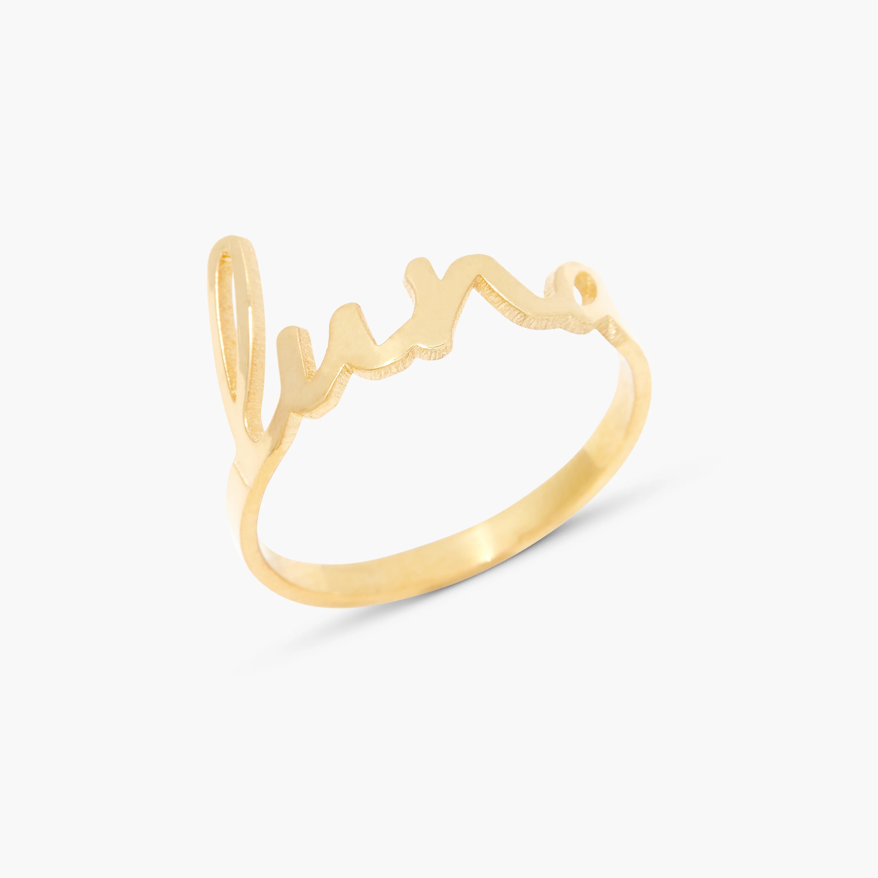 Nella Nameplate Ring | Brook and York