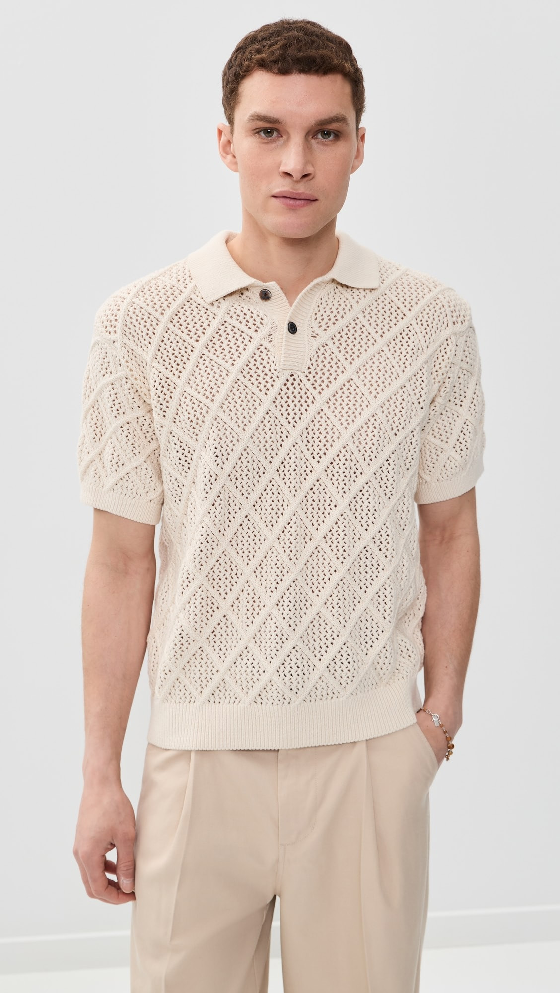 Short Sleeve Chunky Polo Sweater | Shopbop