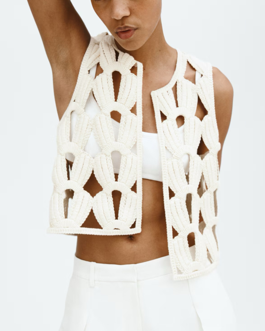 Cream crochet vest and skirt matching set 

#LTKSeasonal