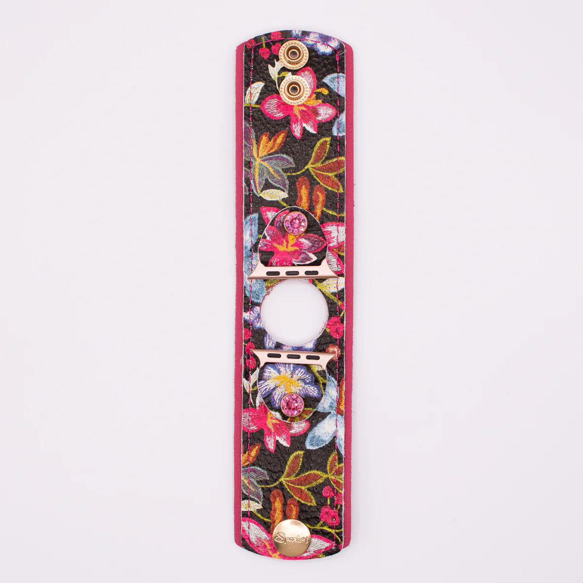 BLESSING BAND - Cuff Band in Night Flowers (All Sizes, All Watch Types) | Sparkl