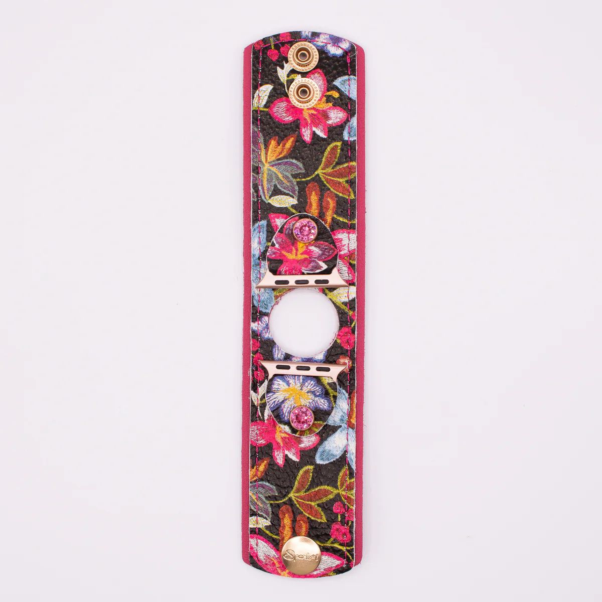 BLESSING BAND - Cuff Band in Night Flowers (All Sizes, All Watch Types) | Spark*l