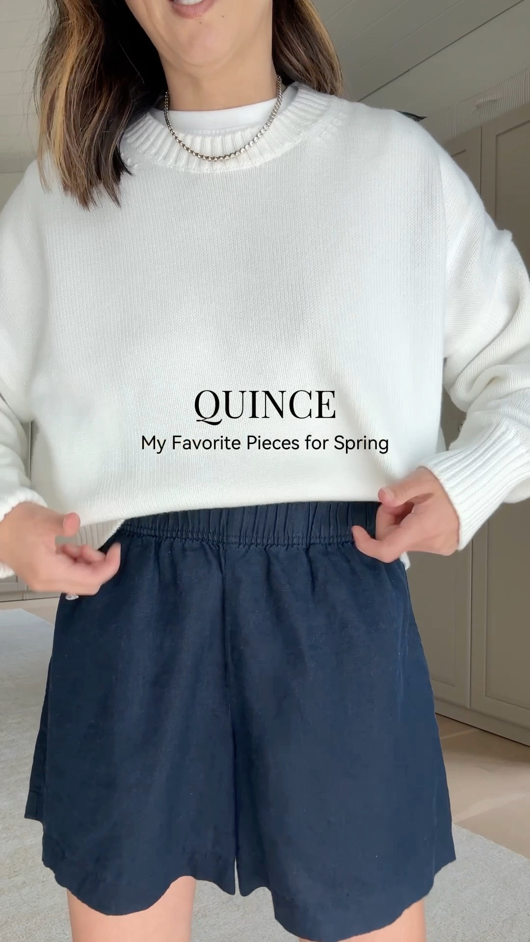 My favorite spring pieces from @quince. #quincepartner

Cotton boyfriend sweater small
Gold huggie hoops
Linen fit & flare dress xs
Cashmere cardigan small

#LTKPetite