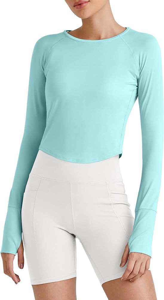 G4Free UPF 50+ Rash Guard for Women Long Sleeve Workout Tops Lightweight Sun Shirts UV Protection... | Amazon (US)