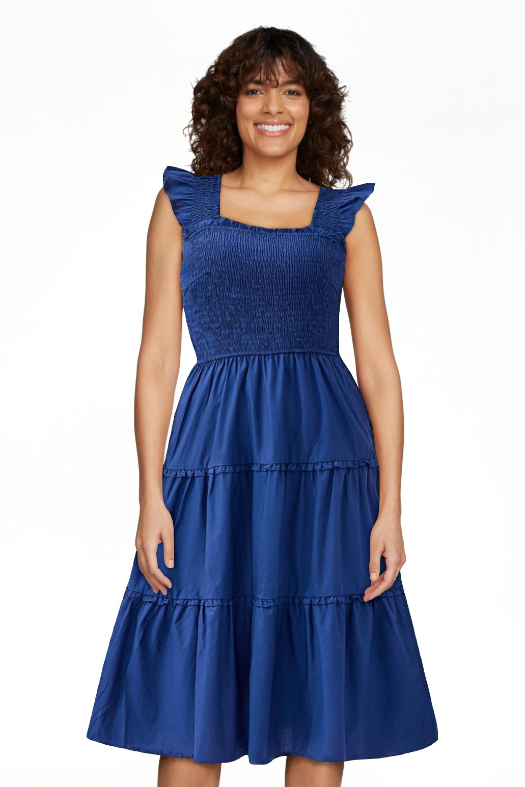 PRETTYGARDEN Women's Midi Flutter Sleeve Dress, Sizes S-XXL | Walmart (US)