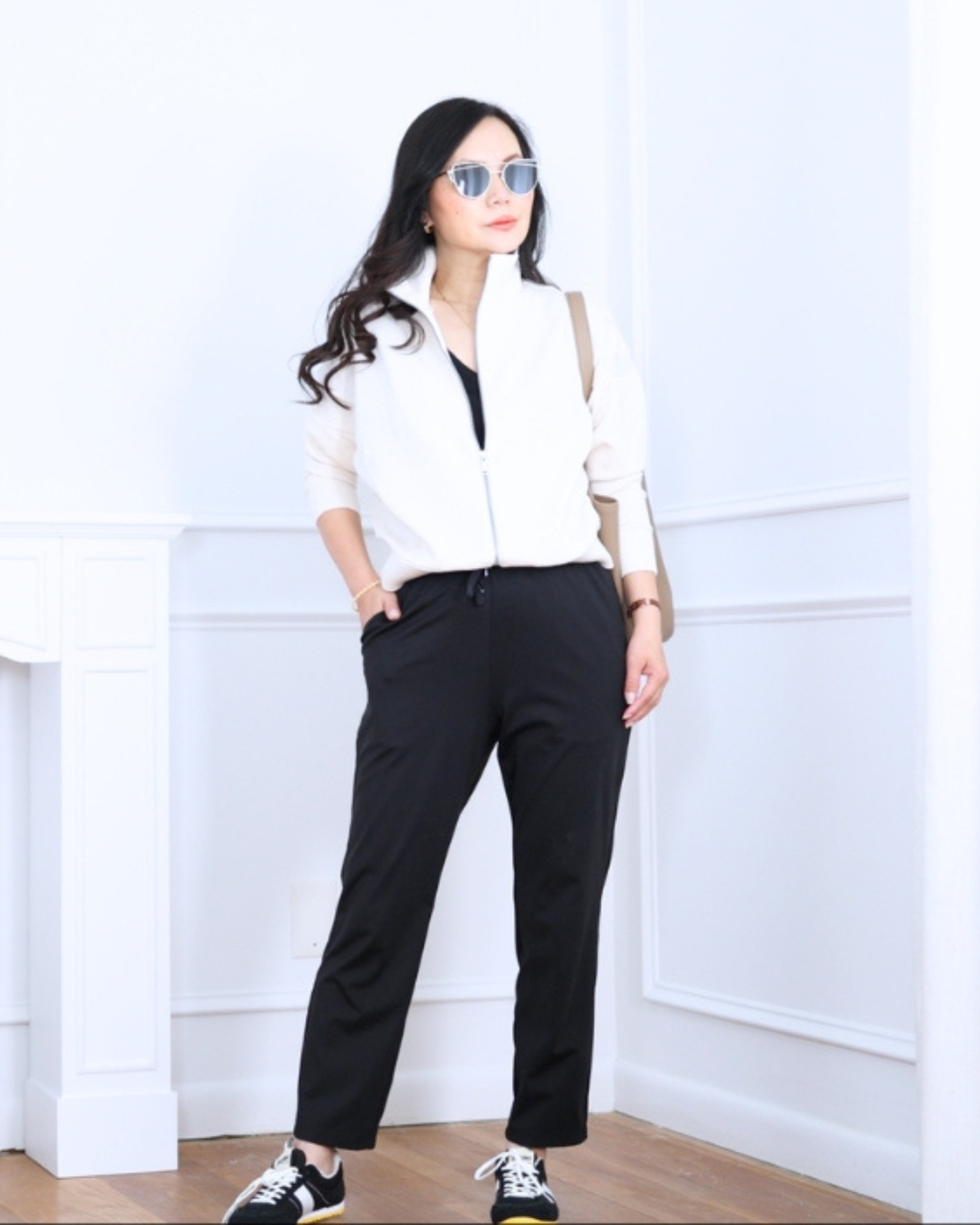 Full-zip jacket from Spanx paired with Amazon pants and SeaVees sneakers — sporty, comfortable, and effortlessly put together for busy days on the go. I'm 5'2, wearing size S. 

 #LTKootd #LTKOver40 #LTKPetite