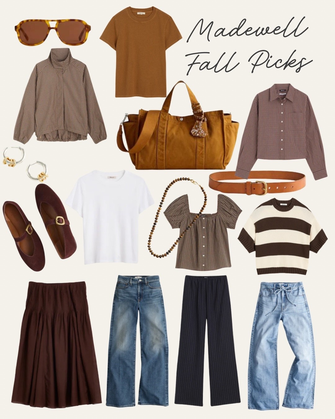 Madewell fall picks 🤎🍂 So many easy, classic pieces to mix and match for the season. Which one is your favorite?

#Madewell #FallStyle #FallFashion #FallFinds #EverydayStyle #ClassicStyle #SimpleStyle #MomStyle

#LTKmomlife #LTKOver40 #LTKSeasonal