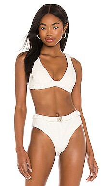 DEVON WINDSOR Serena Bikini Top in White Zebra from Revolve.com | Revolve Clothing (Global)