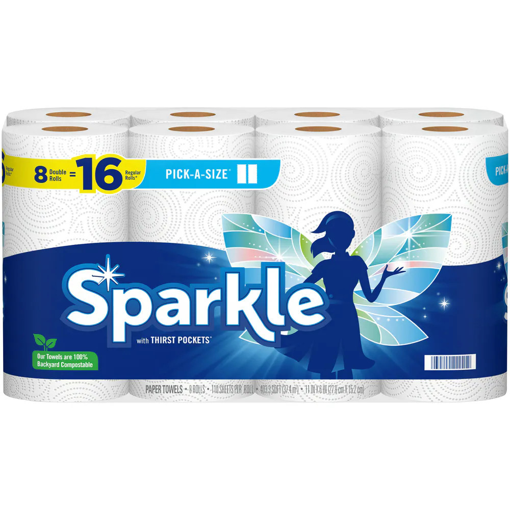 Sparkle 8 -Count Select-a-size Paper Towels one_size in White | 222415 | Lowe's