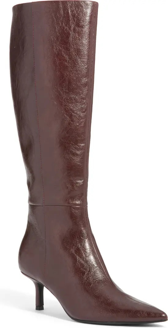 Elara Pointed Toe Knee High Boot (Women) | Nordstrom