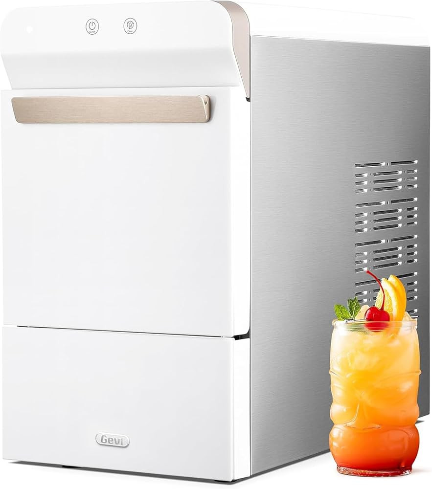 Gevi V2.0 Quiet Countertop Nugget Ice Maker, Self-Cleaning Chewable Pellet Ice Machine, 38 lbs/24... | Amazon (US)