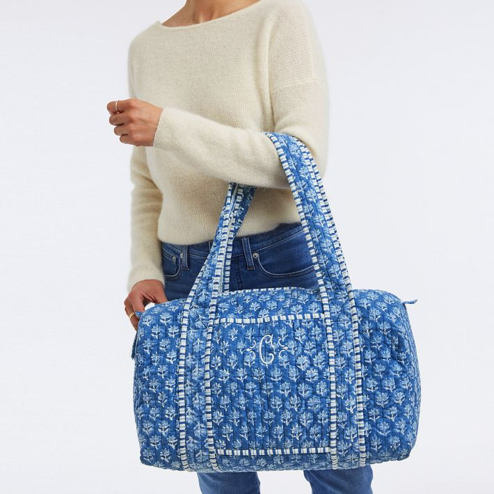 Block Print Quilted Weekender | Mark and Graham