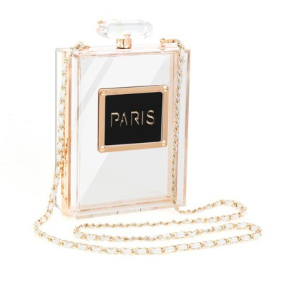 Narwey Clear Purses for Women Paris Perfume Shaped Clear Purse | Target