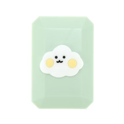 Unique Bargains Contact Lens Case Contact Lens Container Contact Lens Carrier 1.61"x2.4"x0.79" 1 Set Light Green Cloud Pattern | Target