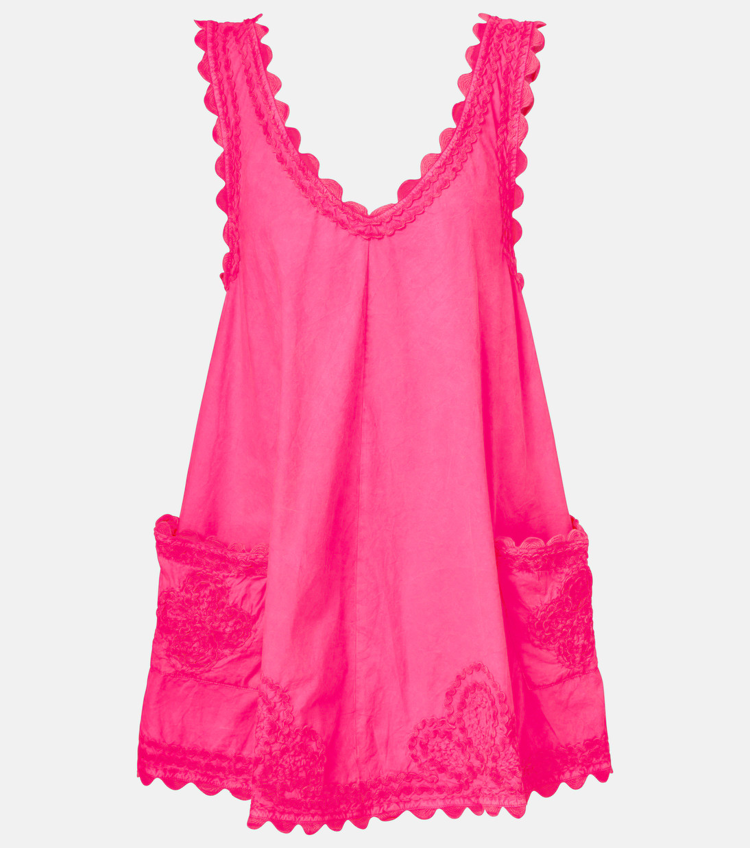 Embroidered cotton poplin minidress | Mytheresa (US/CA)