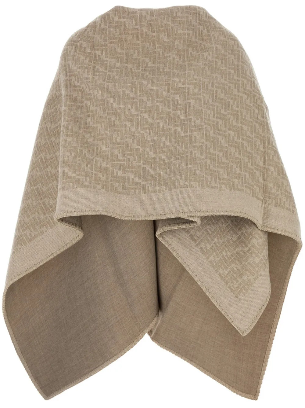 FF-motif asymmetric poncho | Farfetch Global