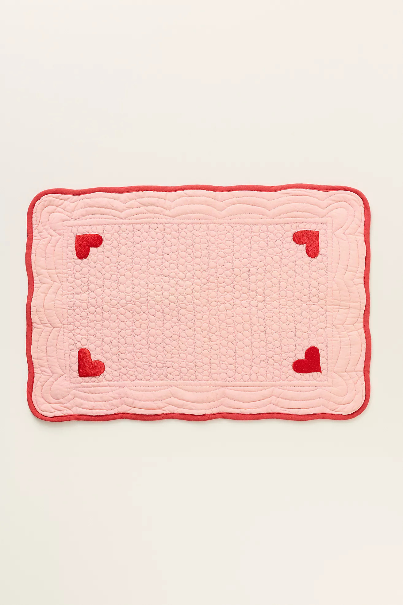 Quilted Heart Reversible Placemat | Anthropologie (US)