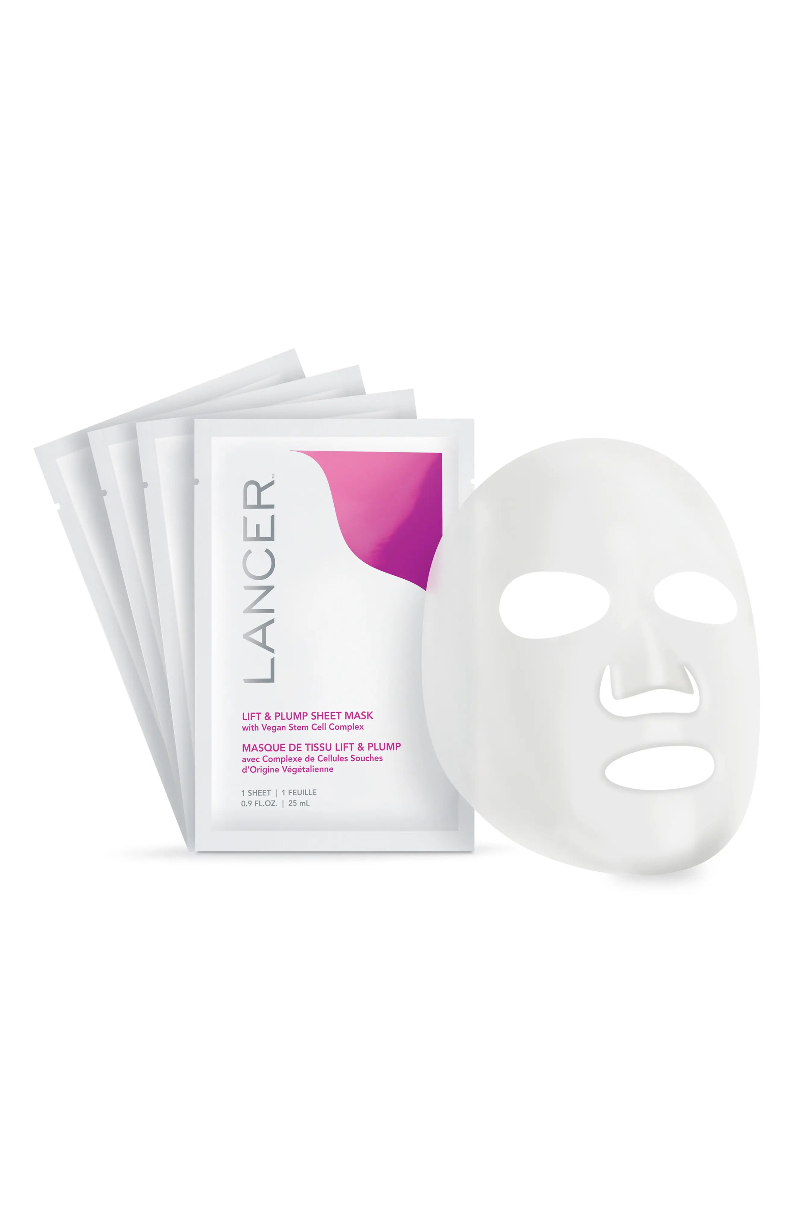 LANCER Skincare Lift & Plump Sheet Mask, Size 4 at Nordstrom | Nordstrom