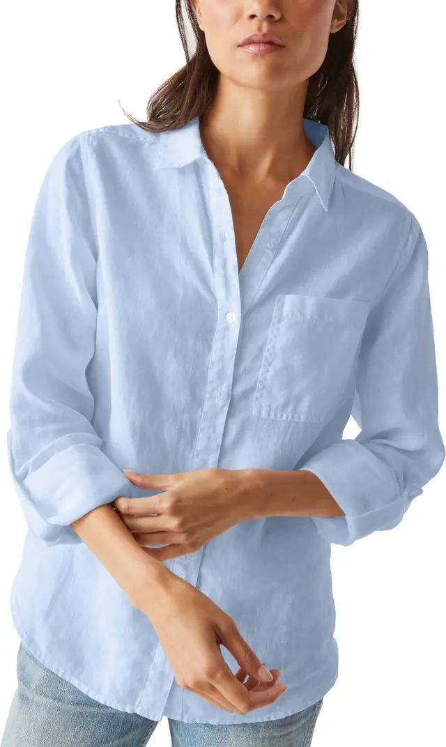 Michael Stars Spencer Linen Button-Up Shirt | Nordstrom | Nordstrom