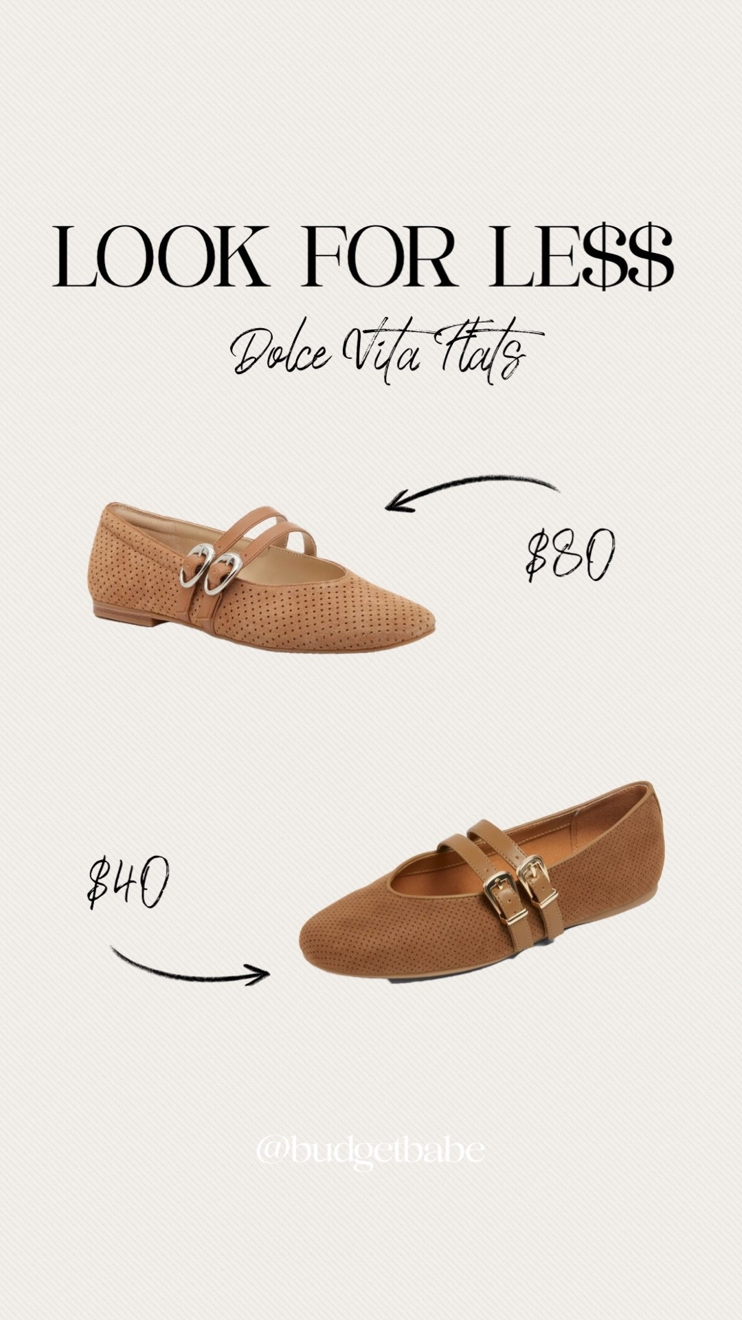 Look for less, double strap mary Jane ballet flats by dolce vita, versus Target! Honestly if you wear flats a lot the DV ones are worth it! #targetstyle 

#LTKFindsUnder50 #LTKStyleTip #LTKFindsUnder100