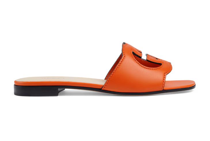 Gucci Women's Interlocking G cut-out slide sandal | Gucci (US)
