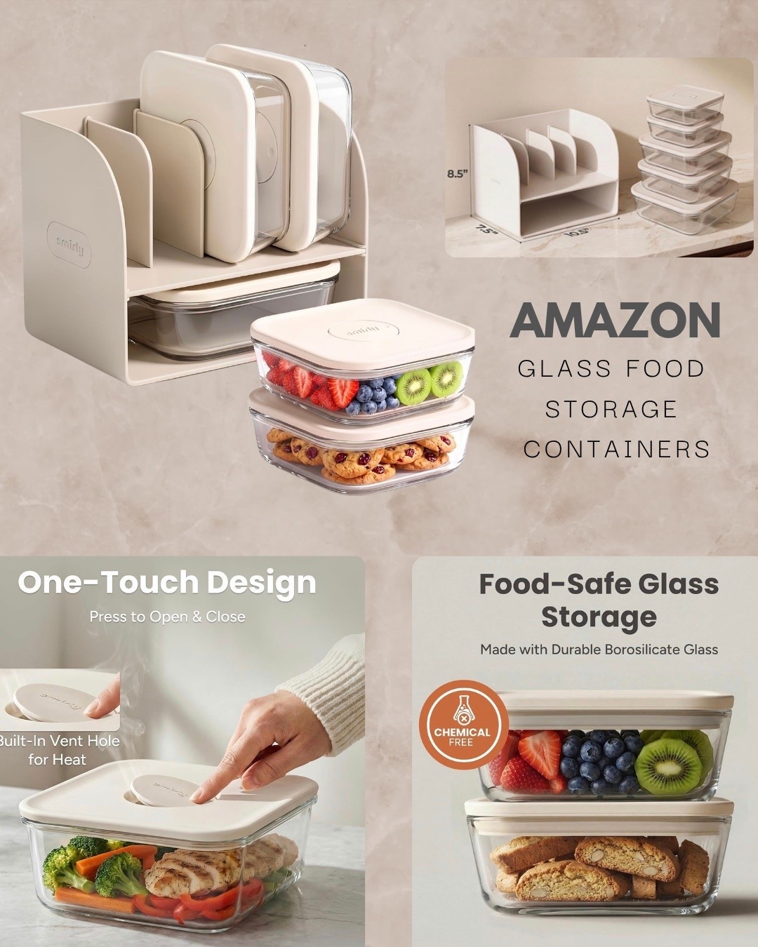 Amazon kitchen trends
#glasstorage 
#foodstoragecontainers