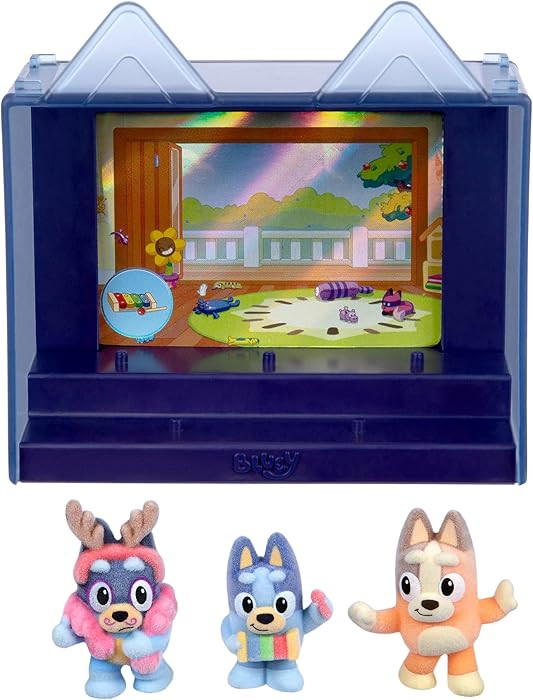 Bluey Fuzzies Episode Pack: Magic Xylophone. with 3 Specially Flocked Collectible Mini-Figures (I... | Amazon (US)