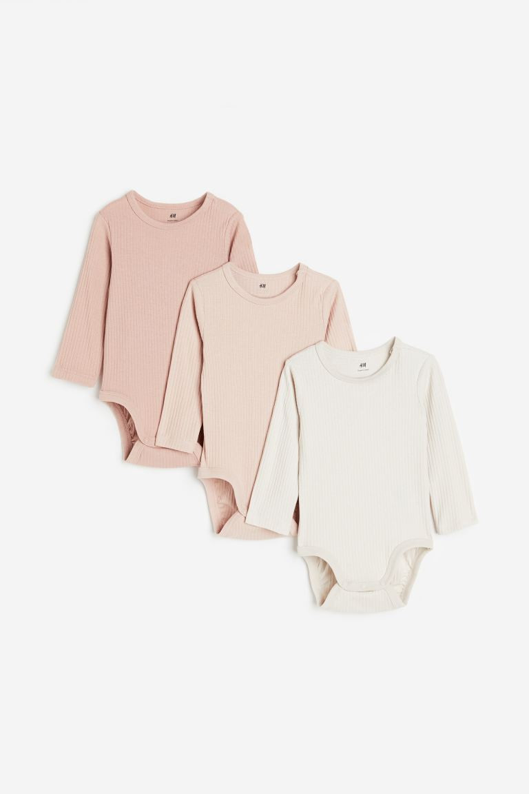 3-pack Ribbed Bodysuits | H&M (US + CA)
