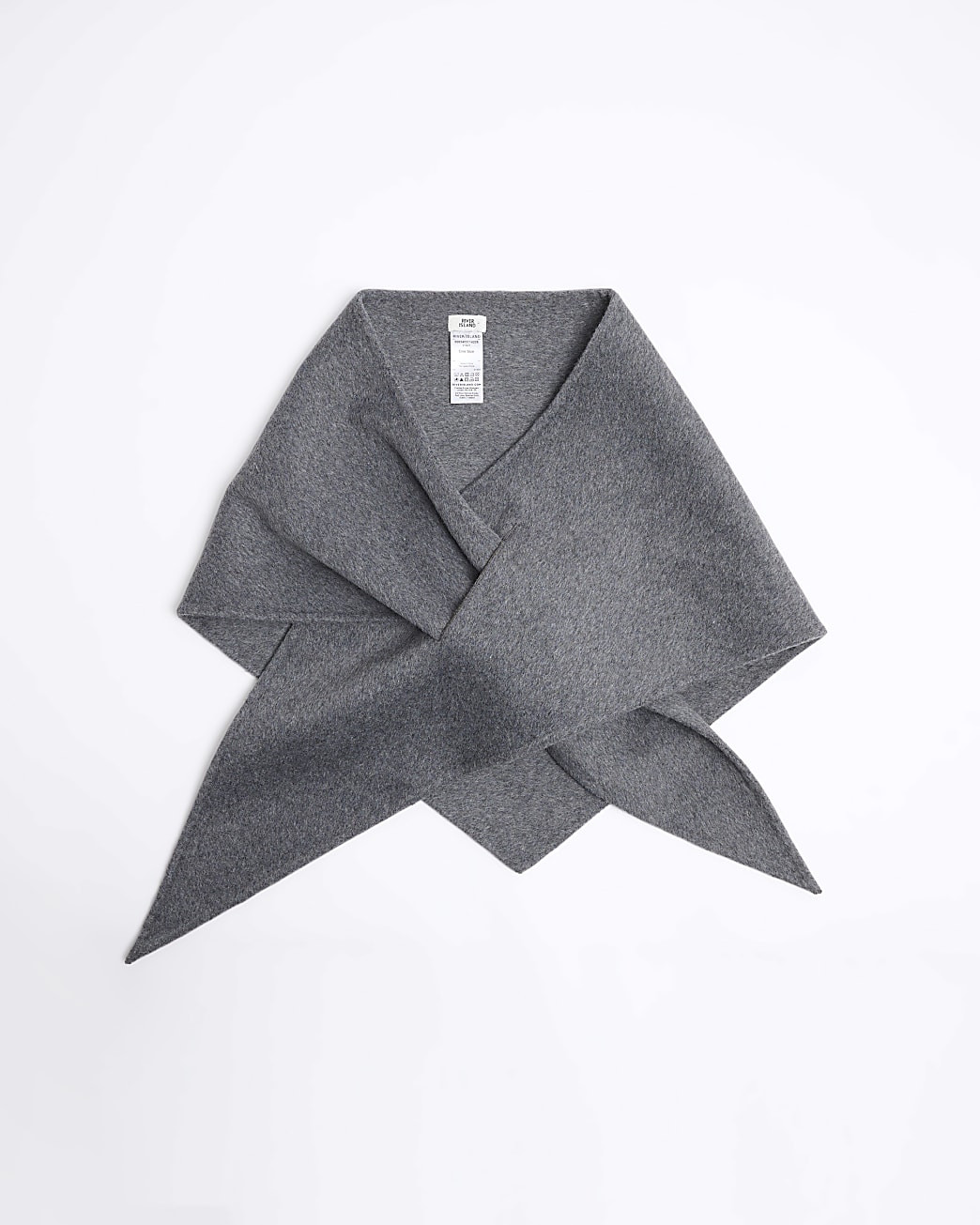 Grey Triangle Scarf | River Island UK & IE