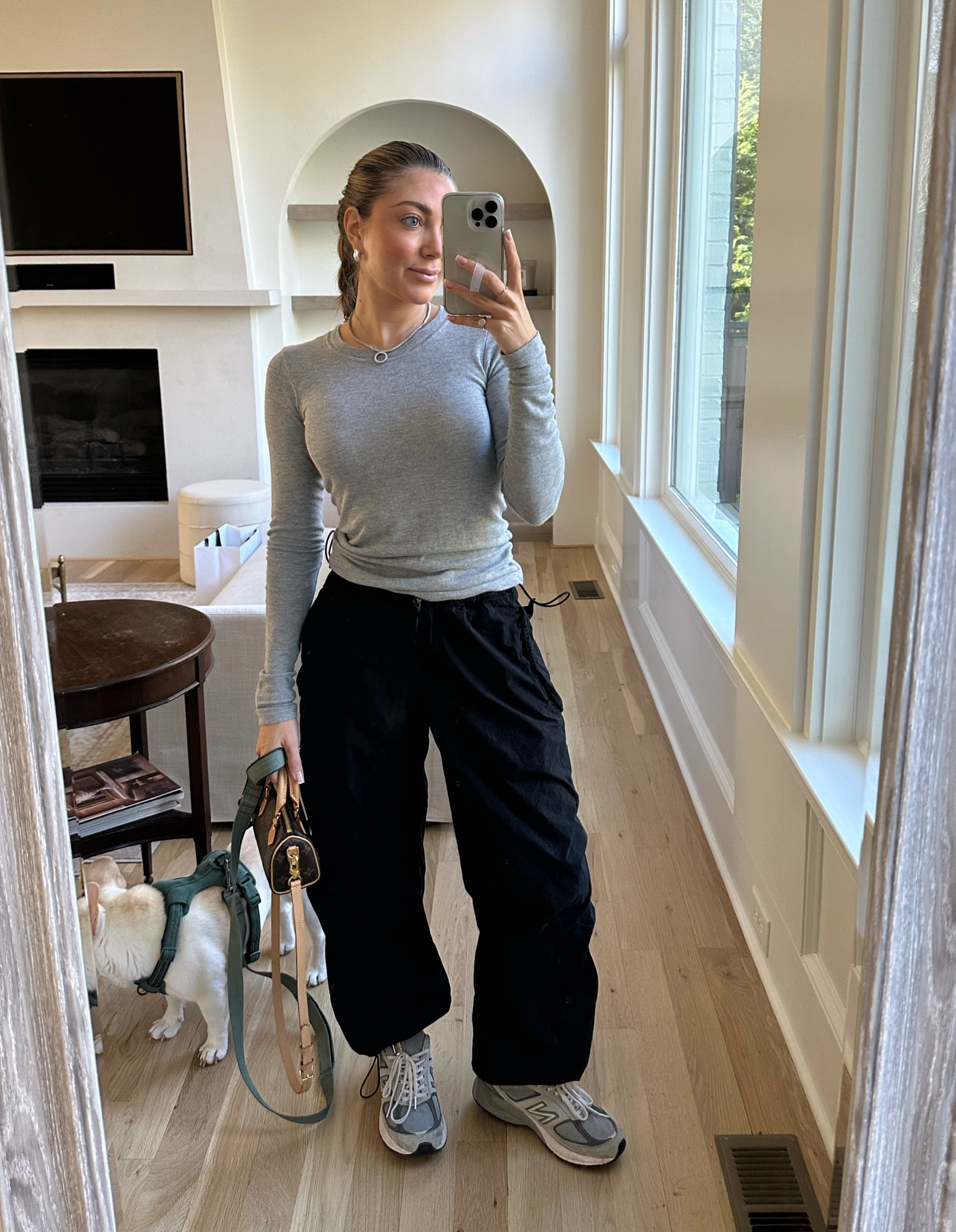 Parachute pants cargo pants size xs 