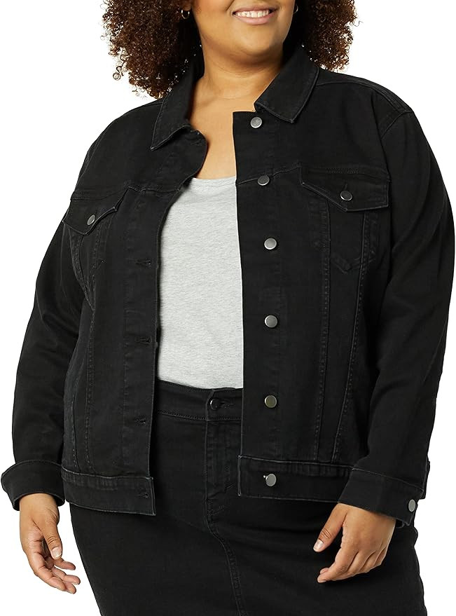 Amazon Essentials Women's Denim Jean Jacket (Available in Plus Size) | Amazon (US)